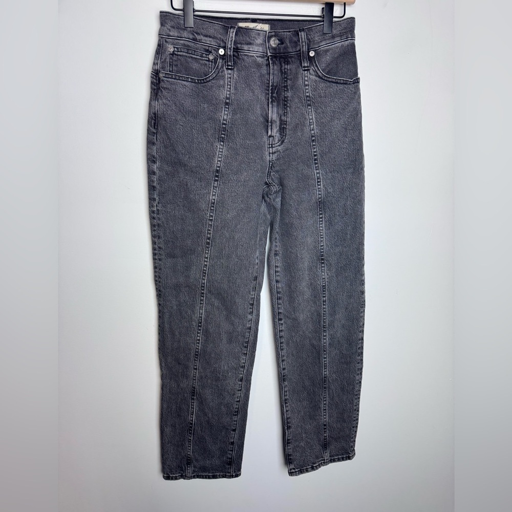 Madewell The Perfect Vintage Straight Jean in Meaford Wash: Seamed Edition - Picture 4 of 10